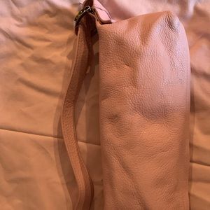 Vintage Express Leather mini baguette pink